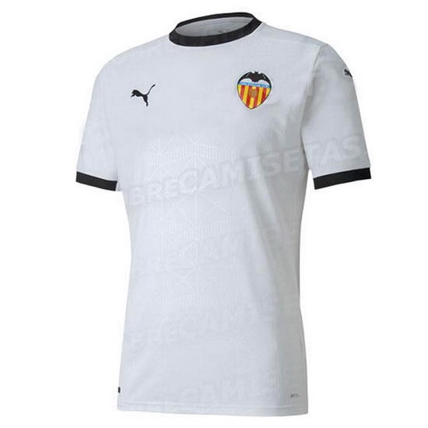 Tailandia Camiseta Valencia Replica Primera Ropa 2020/21 Blanco